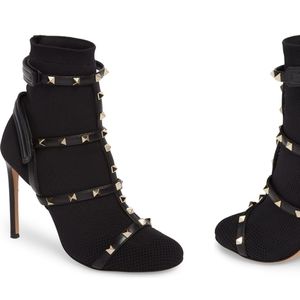 Valentino Rockstud Bodytech Bootie